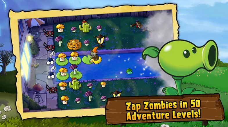 Background Plants vs. Zombies Mod Apk 