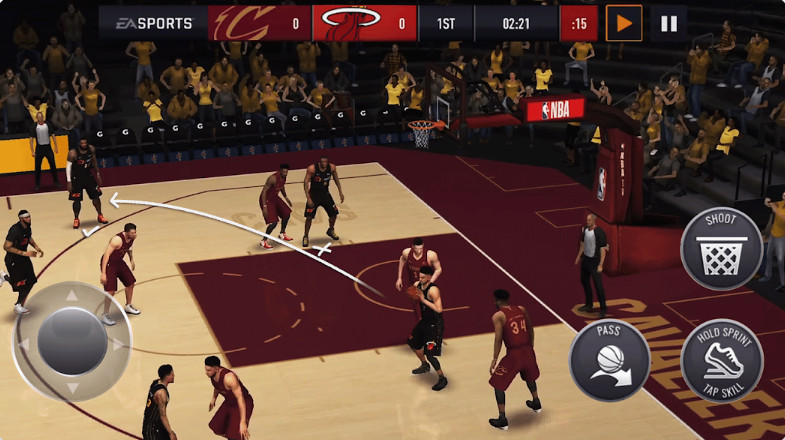 Background NBA LIVE Mobile Basketball Mod Apk 